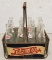 Vintage Metal Pepsi Crate with Bottles