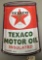 New Texaco Motor Oil Embossed Sign