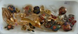 Pins, Enameled Pendants & Earrings