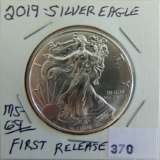 2019 Silver Eagle 1-Troy Oz.
