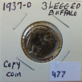 3-Legged Buffalo Nickel