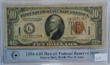 1934 A $10 Hawaii Federal Reserve Note