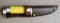 Camillus New York USA Yellow Jacked Fixed Blade