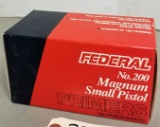 1000 Federall No 200 Magnum Small Pistol Primers