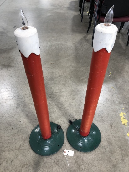 Early 41" Tall  Electric Christmas Candles