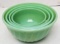 Swirl Fire King Jadeite Nesting Mixing Bowl Set