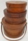 3 Bentwood Shaker Style Band Boxes