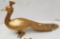 Large Hollow Brass Peacock