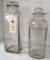Lot of 2 Apothecary Type Bottles
