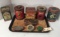 Lot of 9 Advertising Tins