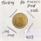 1923 (41) TURKEY GOLD