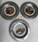 3 Pewter Plates