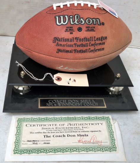 Wilson Football Signed by Don Shula