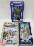 3 Assorted Soldier Figurines