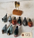 9 Miniature Jett Brunett Ducks Unlimited Decoys