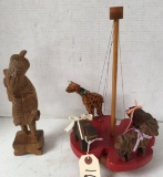 2 Wooden Pieces