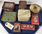 Lot of 8 Advertising Tins