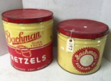2 Quinlan's Pretzel Tins