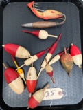 Early Fish Lures & Wooden Bobbers