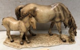 Signed Porcelain Horse Figurine (See Picture)