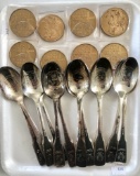SPOON LOT, MEDALLIONS