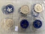 SILVER EISENHOWER DOLLARS.