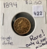 QUARTER EAGLE GOLD