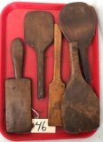 Assorted Wooden Ladels & Scrapers
