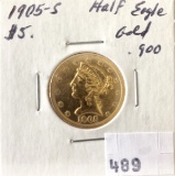 1905-S LIBERTY GOLD