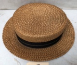 1940's Snyder's Straw Boater Hat