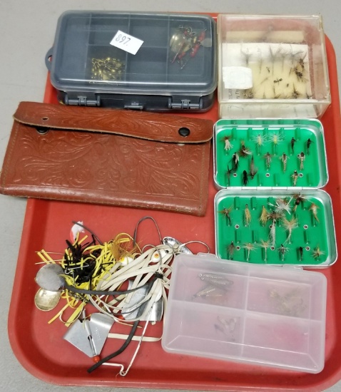 Large Assortment of Fishing Flies, Lures and more