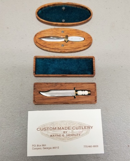 "Loos" Wayne G Hensley Custom Miniature Knives