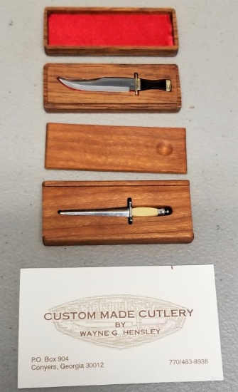 "Loos" Wayne G Hensley Custom Miniature Knives