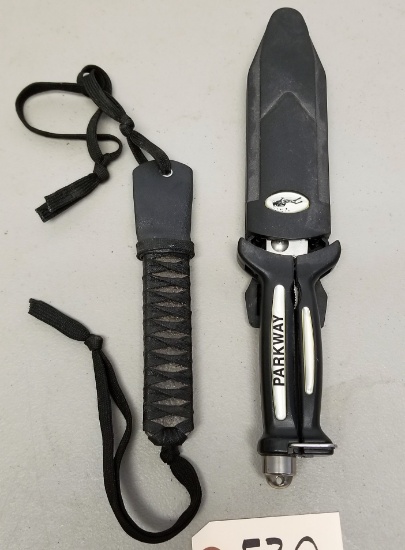 Parkway Divers Knife and Unique Blunt Blade Knife