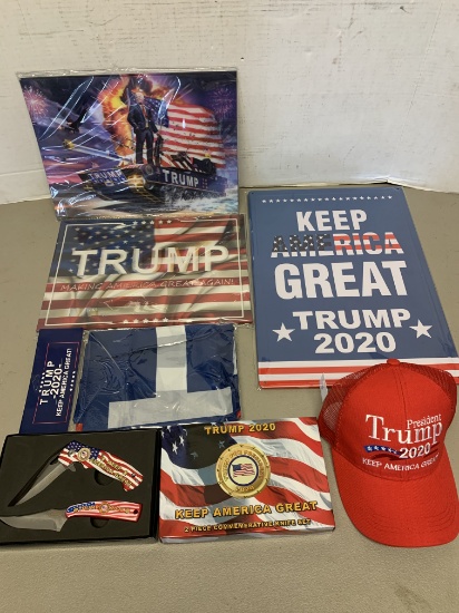Large Lot of Trump 2020 Merchandise