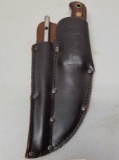 Linder Heavy Duty Boat Knife with Leather Sheath