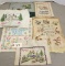 (6) Vintage Handmade Samplers