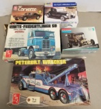 5 Vintage Model Car Kits