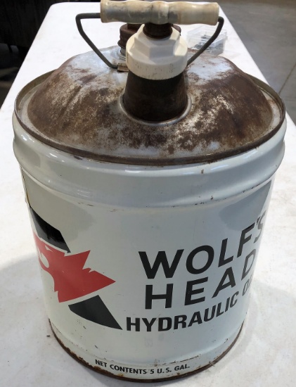 Wolf's Head 5 Gallon HYD. Oil Can