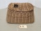 PRIMITIVE MINNOW BASKET WITH LEATHER STRAP,
