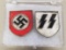 German SS Helmet Side Plates Dated 1942