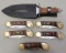 7 - Assorted Wooden Handled Knives