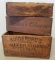 3 - Wooden Advertising Crates
