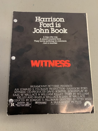 "Witness" Screenplay