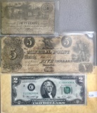 Old Notes, $2 Bill Bicentennial