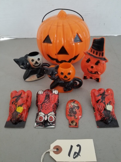 (8) Vintage Halloween Toys