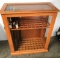 Hand Crafted Oak Cane Cabinet