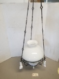 Vintage Metal Hanging Oil Lamp