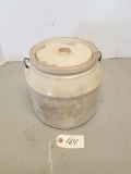 Vintage Stoneware Crock With Lid