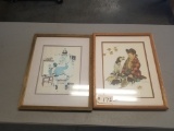 (2) Vintage Norman Rockwell Prints